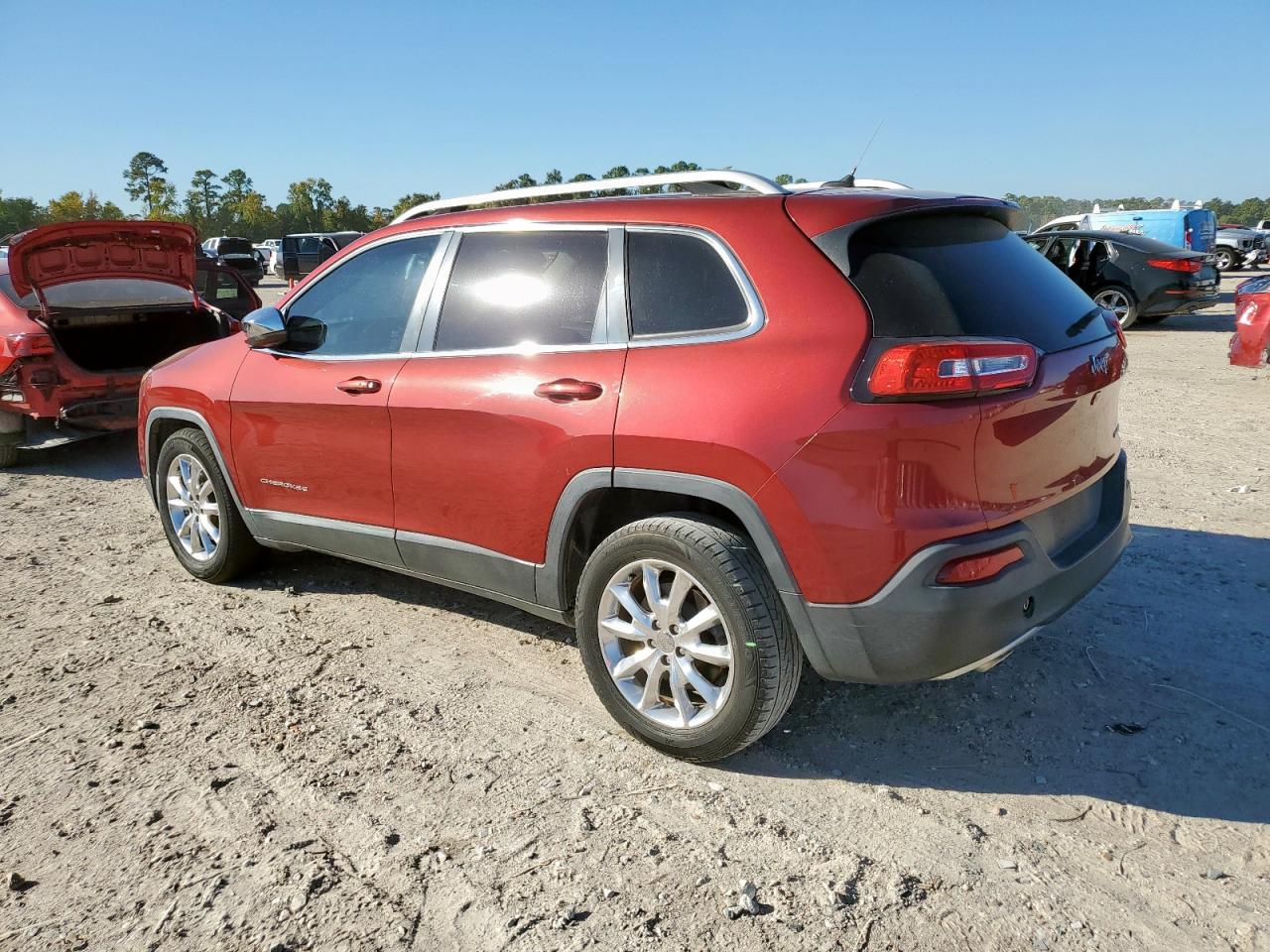 2014 Jeep Cherokee Limited Burgundy vin: 1C4PJLDS2EW279853