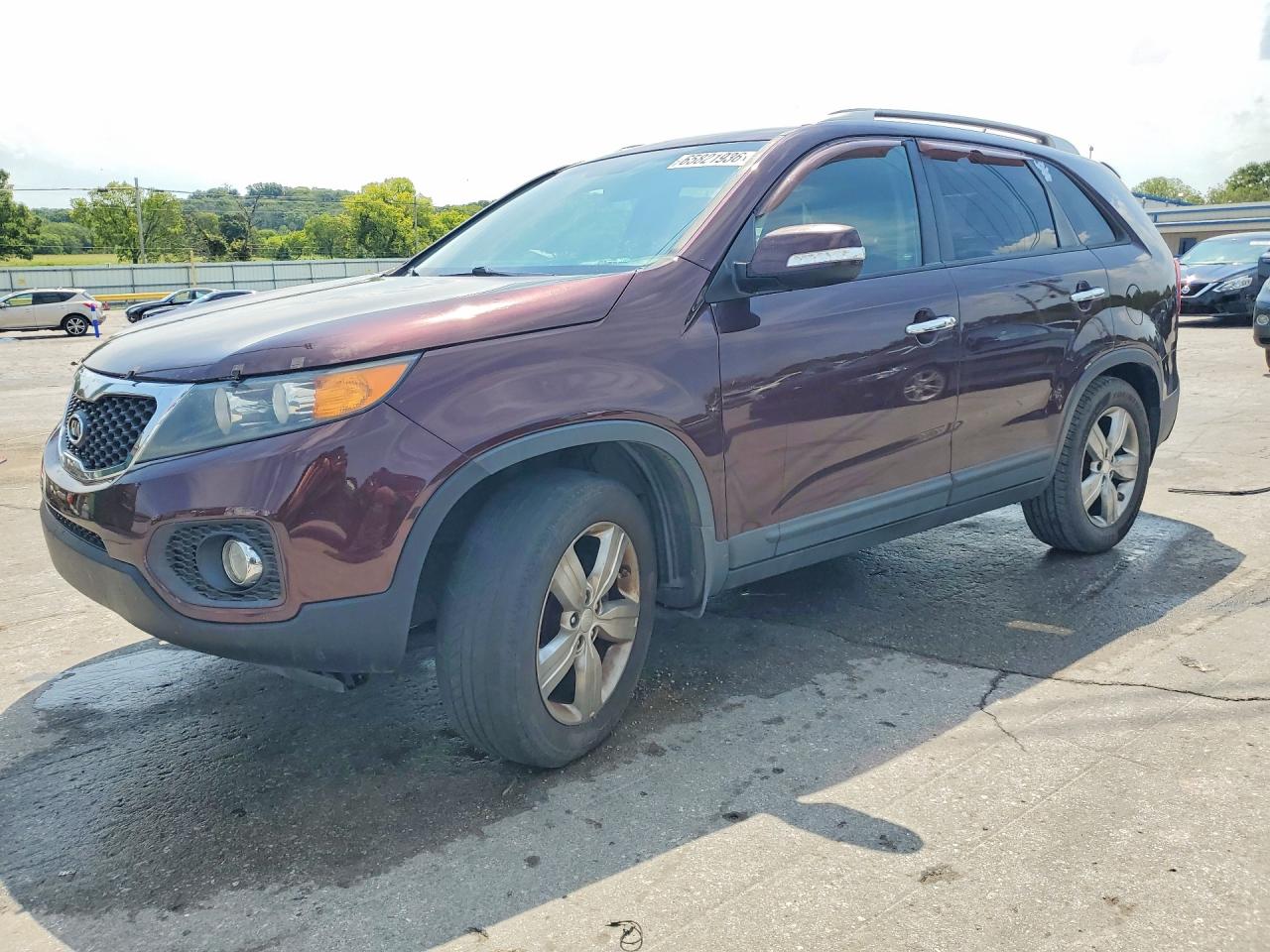 2013 Kia Sorento Ex Maroon vin: 5XYKU4A66DG399875