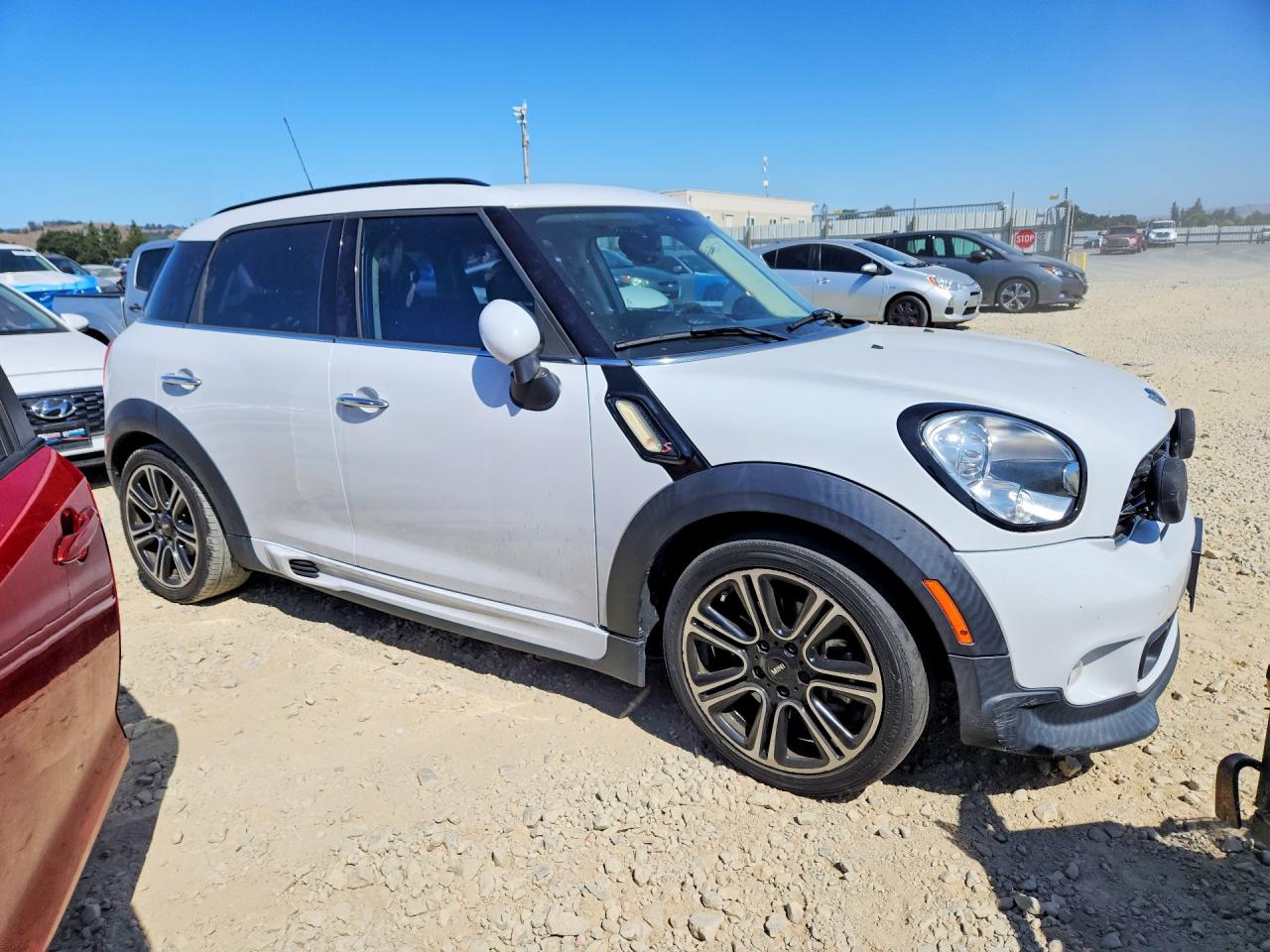 2015 Mini Cooper S Countryman Белый vin: WMWZC3C54FWT05432