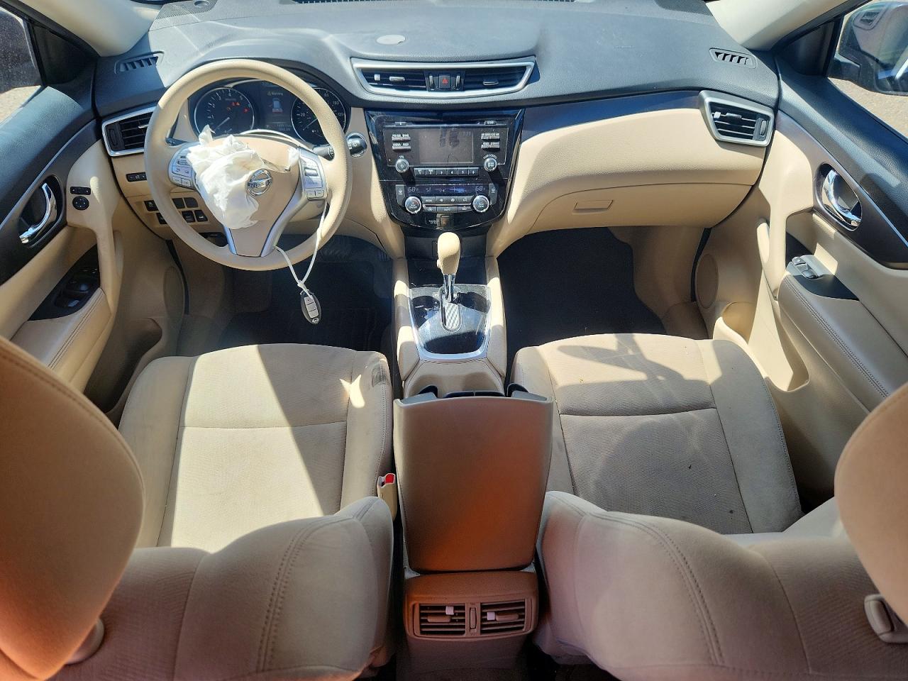 2015 Nissan Rogue Sv Черный vin: KNMAT2MV5FP539176