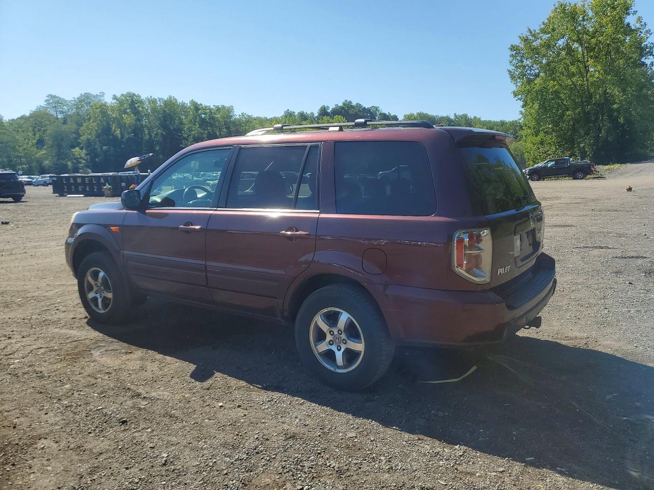 2008 Honda Pilot Exl Maroon vin: 5FNYF185X8B012659