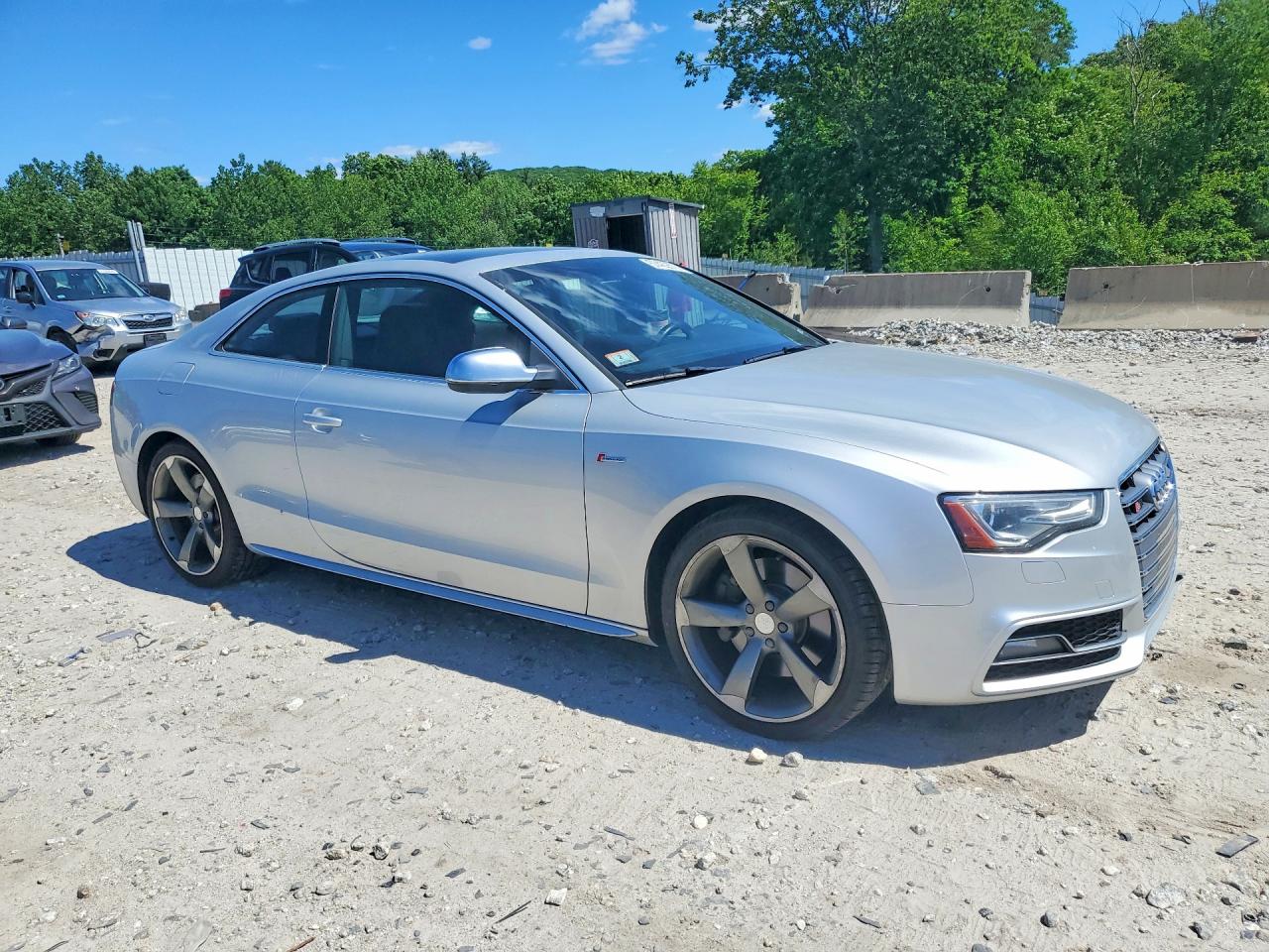 2013 Audi S5 Prestige Silver vin: WAUVGAFR1DA006481