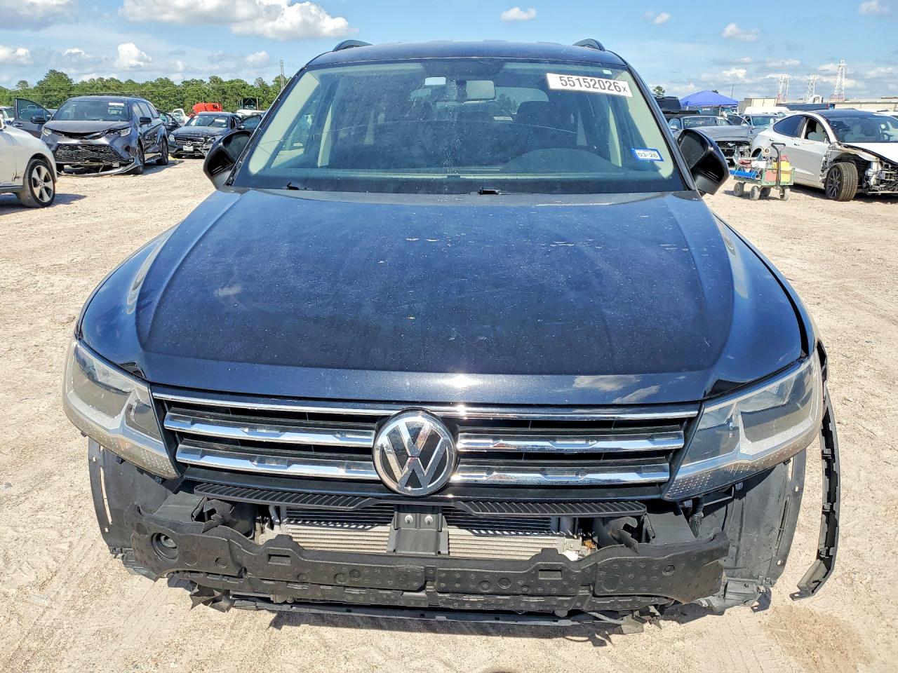 2020 Volkswagen Tiguan S Черный vin: 3VV1B7AX1LM013636