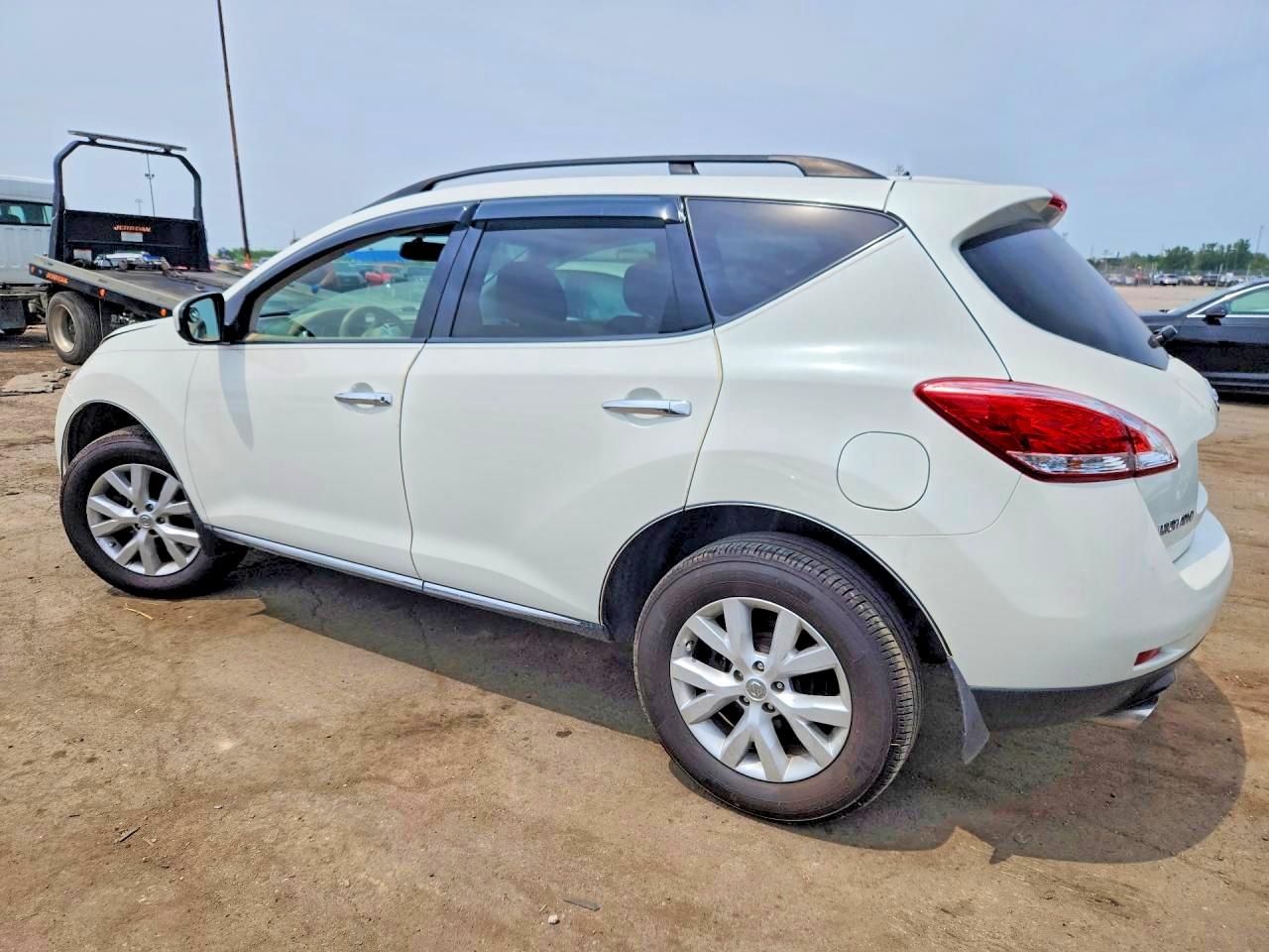 2014 Nissan Murano Sv White vin: JN8AZ1MW3EW530499