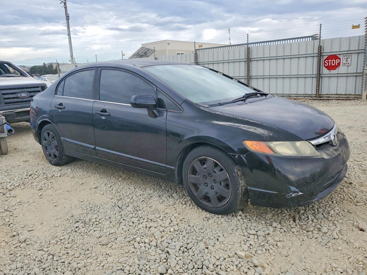 2006 Honda Civic Lx Black vin: 2HGFA165X6H501497