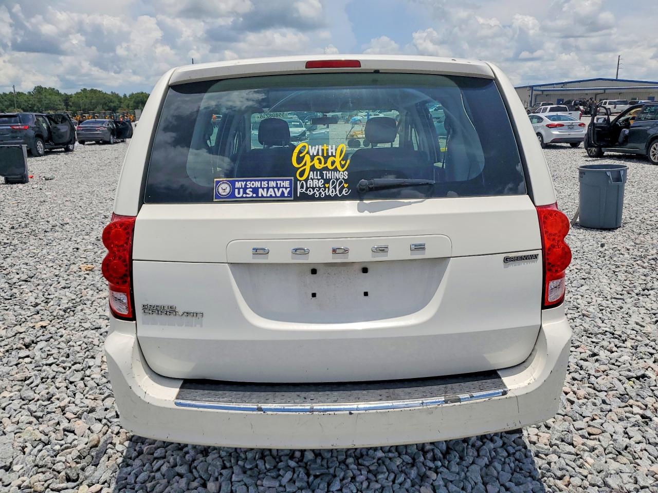 2012 Dodge Grand Caravan Se White vin: 2C4RDGBG8CR415110