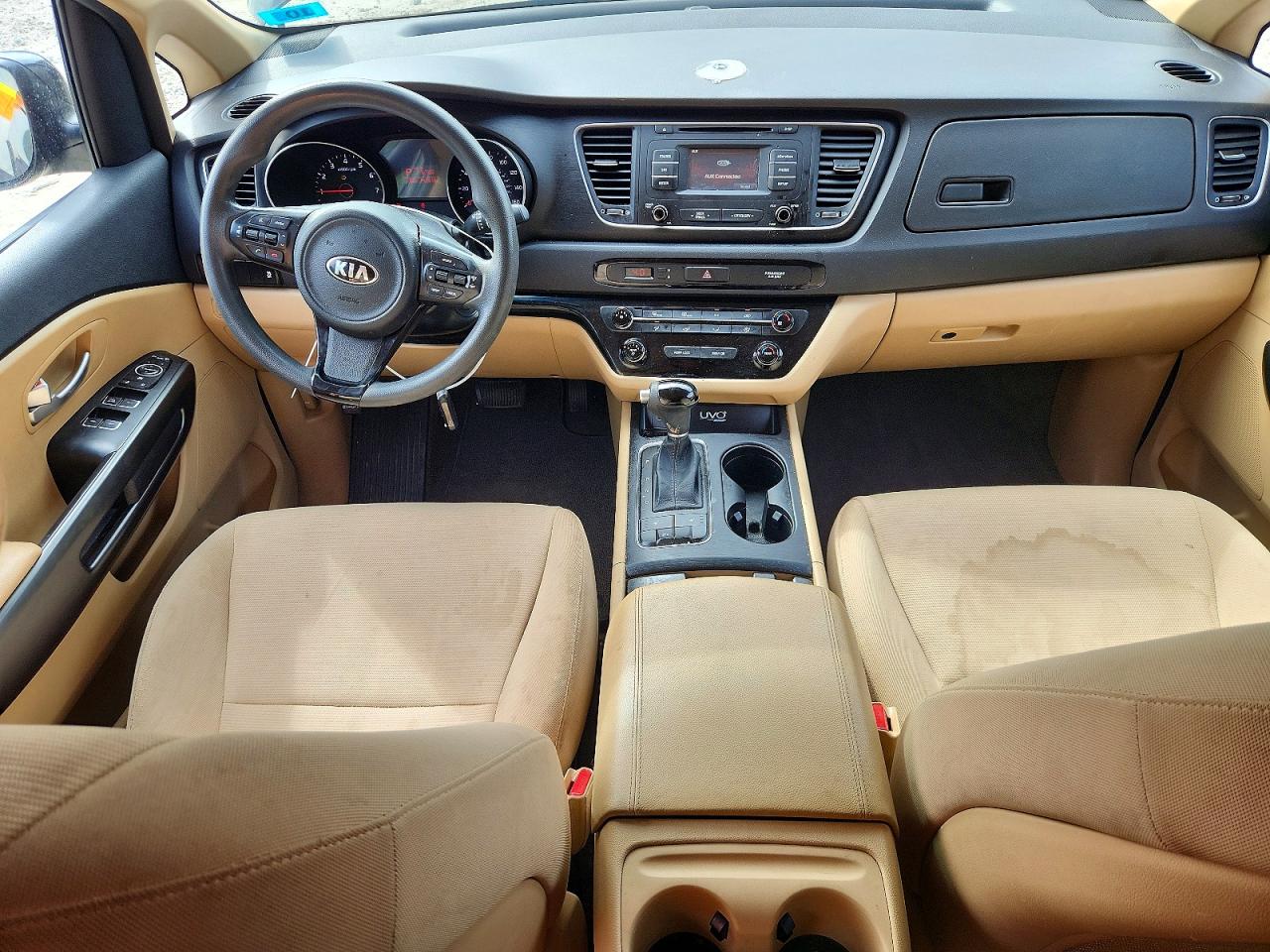 2015 Kia Sedona Lx Gray vin: KNDMB5C1XF6055882