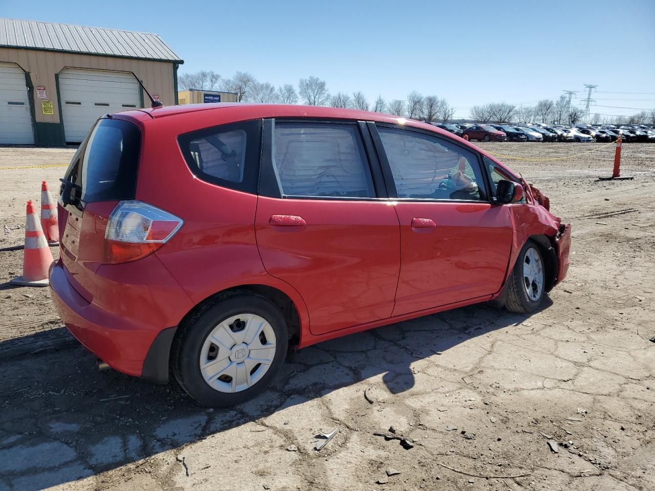 2013 Honda Fit Red vin: JHMGE8H39DC004869