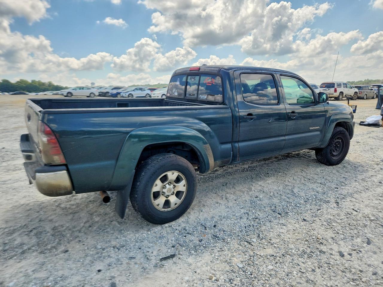2009 Toyota Tacoma Double Cab Prerunner Long Bed Green vin: 3TMKU72N19M023098