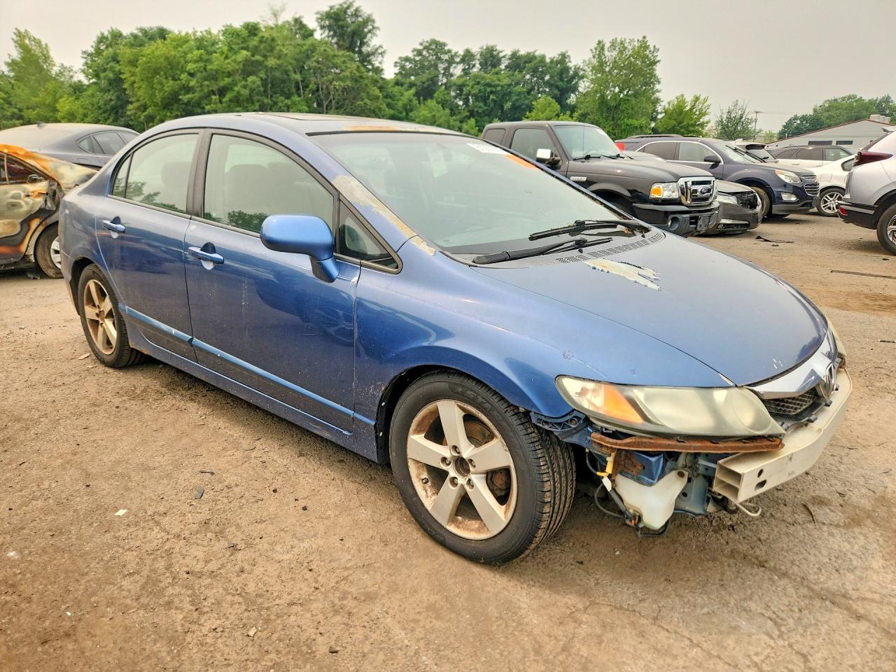 2009 Honda Civic Ex Синий vin: 2HGFA16819H356381