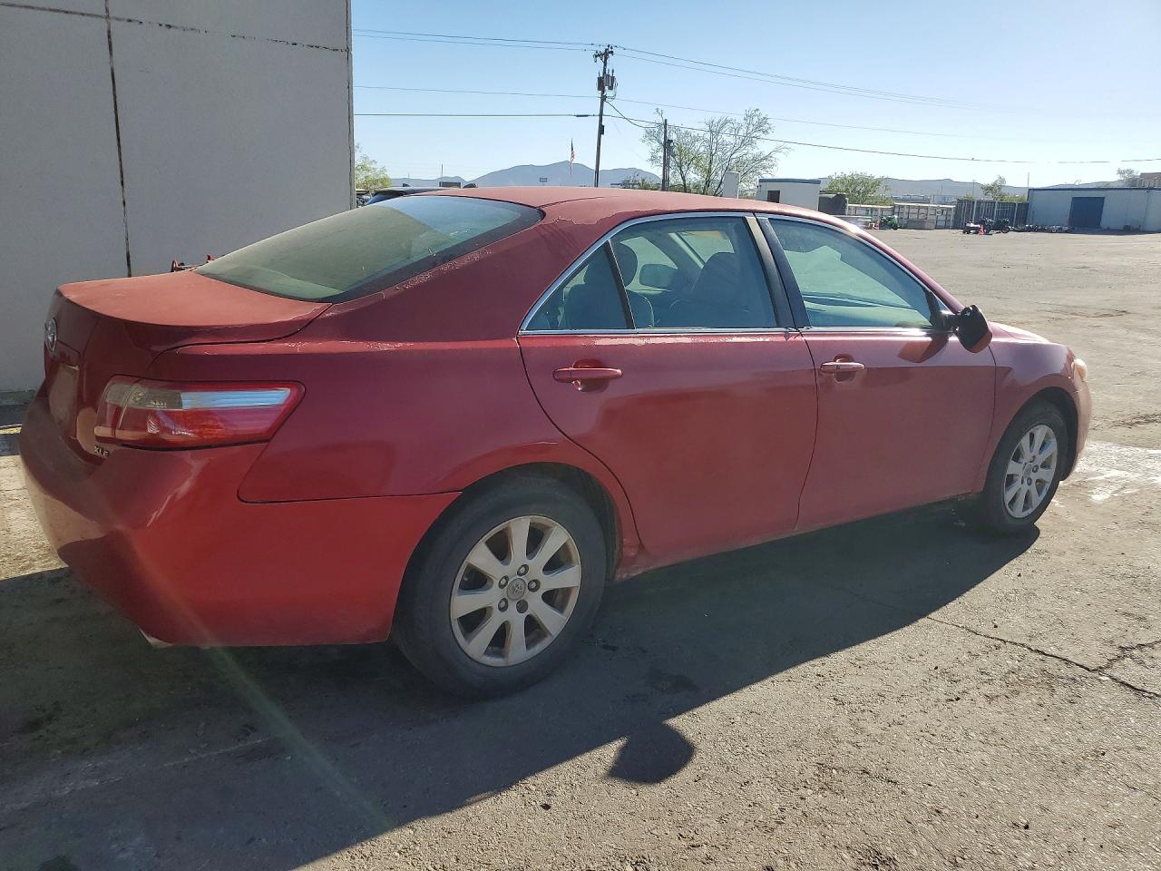 2007 Toyota Camry Xle V6 Red vin: 4T1BK46K87U011572