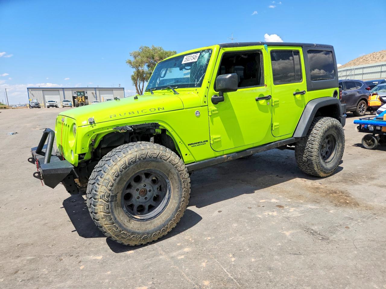 2012 Jeep Wrangler Unlimited Rubicon Green vin: 1C4BJWFG3CL248677
