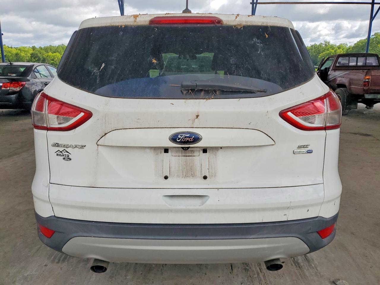 2014 Ford Escape Se White vin: 1FMCU9GXXEUE01205