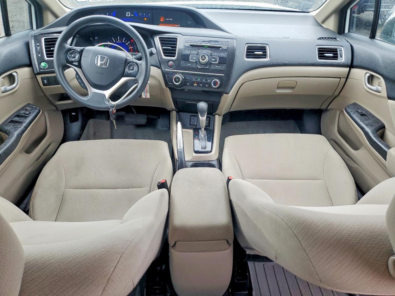 2013 Honda Civic Lx White vin: 2HGFB2F57DH300804