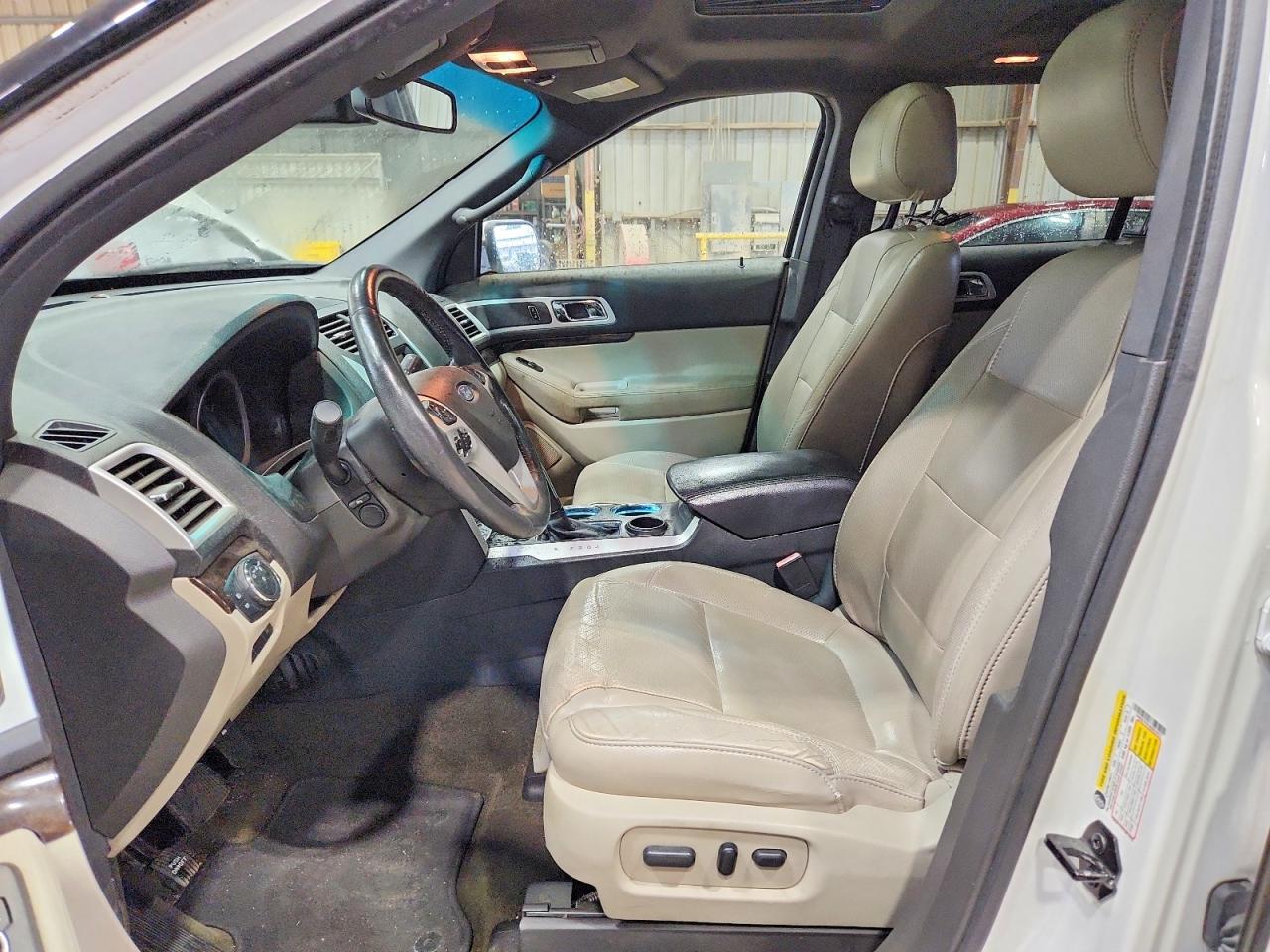 2013 Ford Explorer Limited White vin: 1FM5K7F91DGB53073