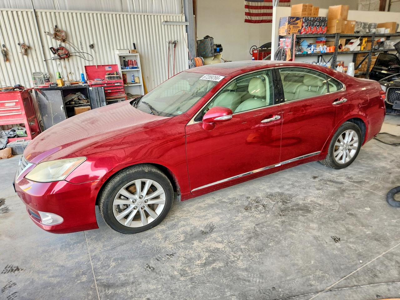 2010 Lexus Es 350 Maroon vin: JTHBK1EG3A2347969