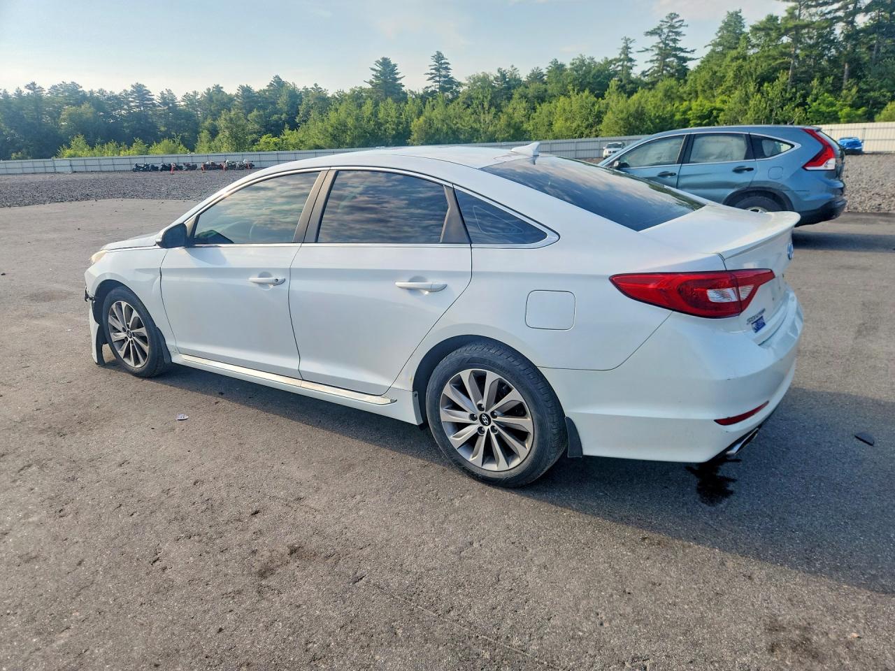 2015 Hyundai Sonata Sport White vin: 5NPE34AF0FH219415