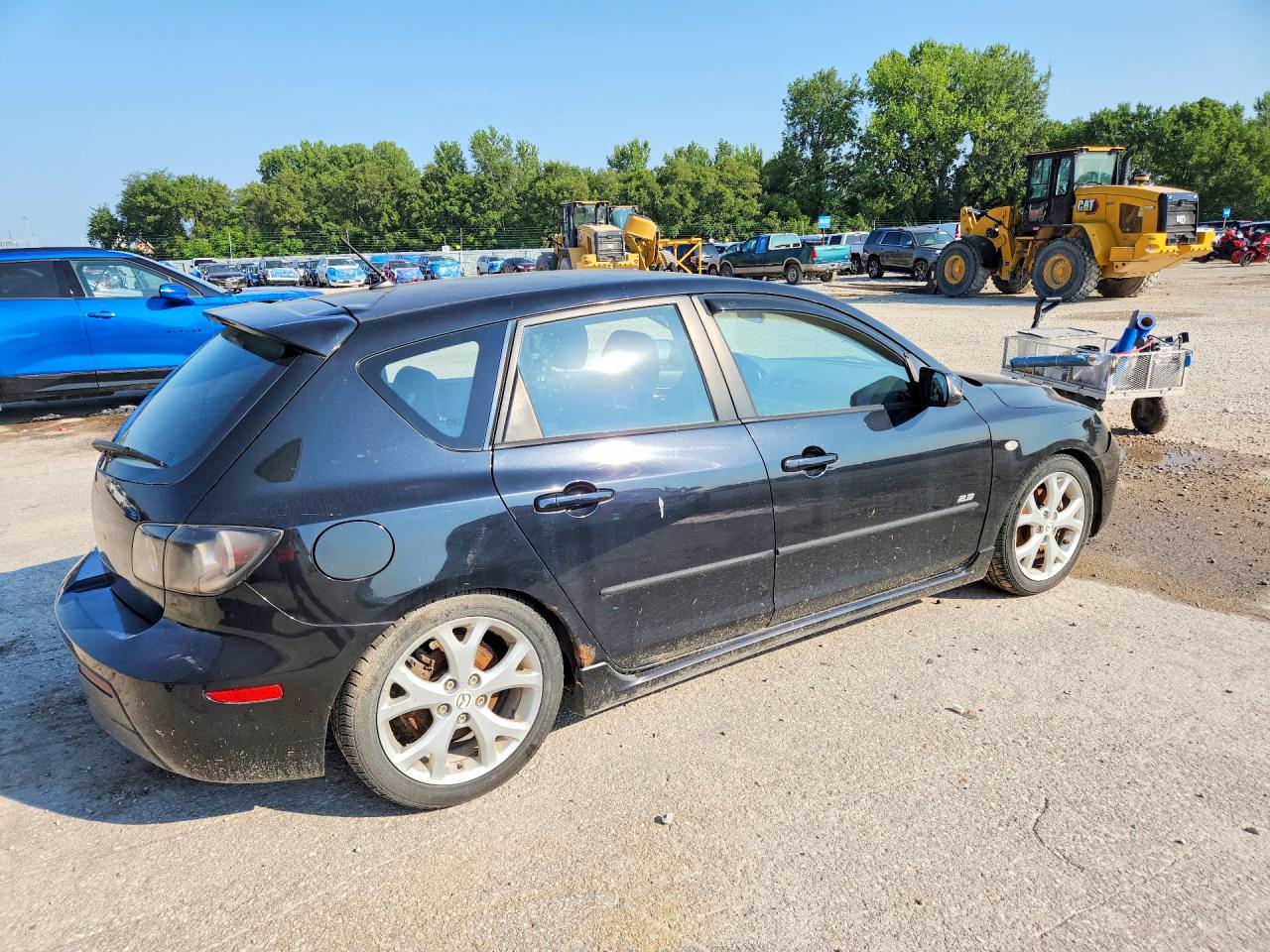 2008 Mazda 3 Hatchback Black vin: JM1BK344281112600