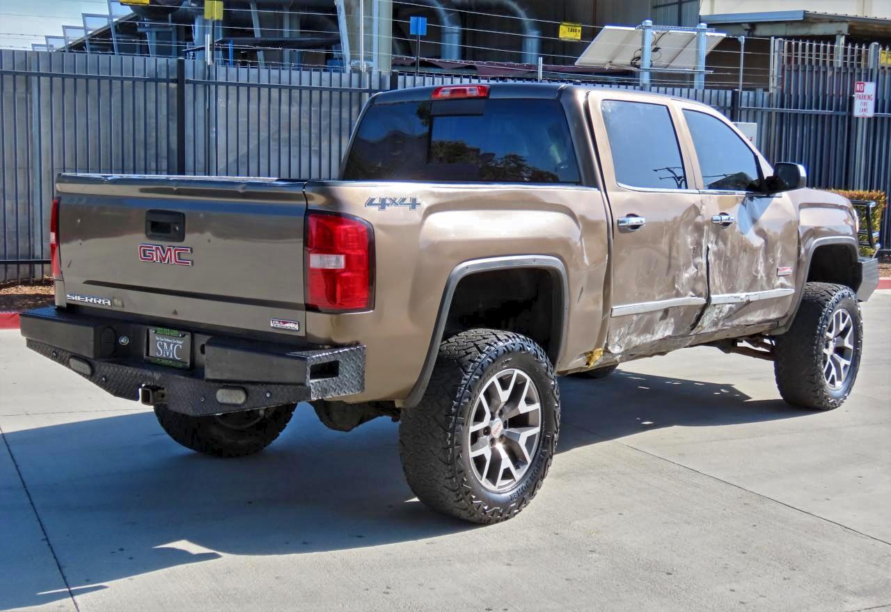 2015 Gmc Sierra K1500 Slt Brown vin: 3GTU2VEC0FG106920