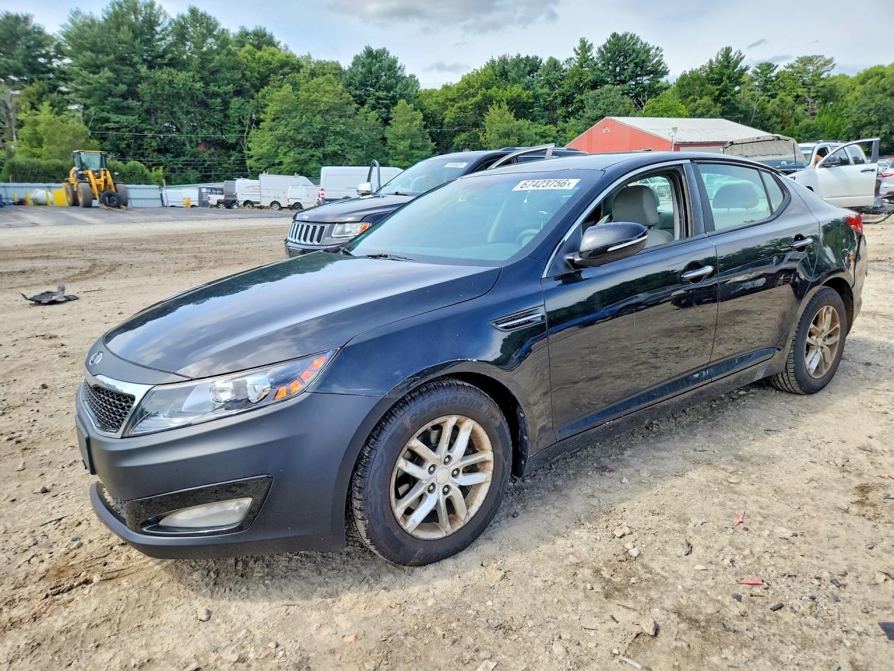 2012 Kia Optima Lx Black vin: 5XXGM4A71CG088047
