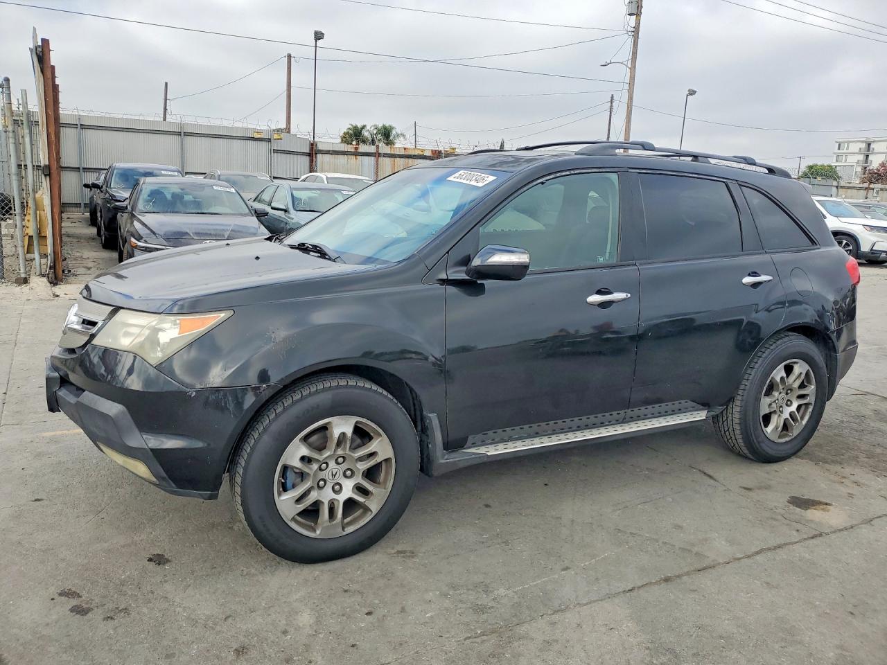 2007 Acura Mdx Technology Black vin: 2HNYD283X7H508459