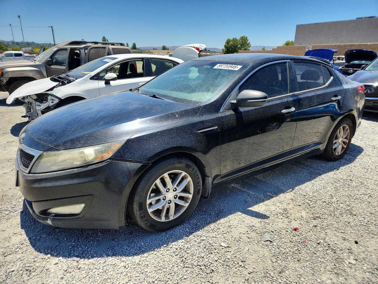 2013 Kia Optima Lx Black vin: 5XXGM4A78DG145684