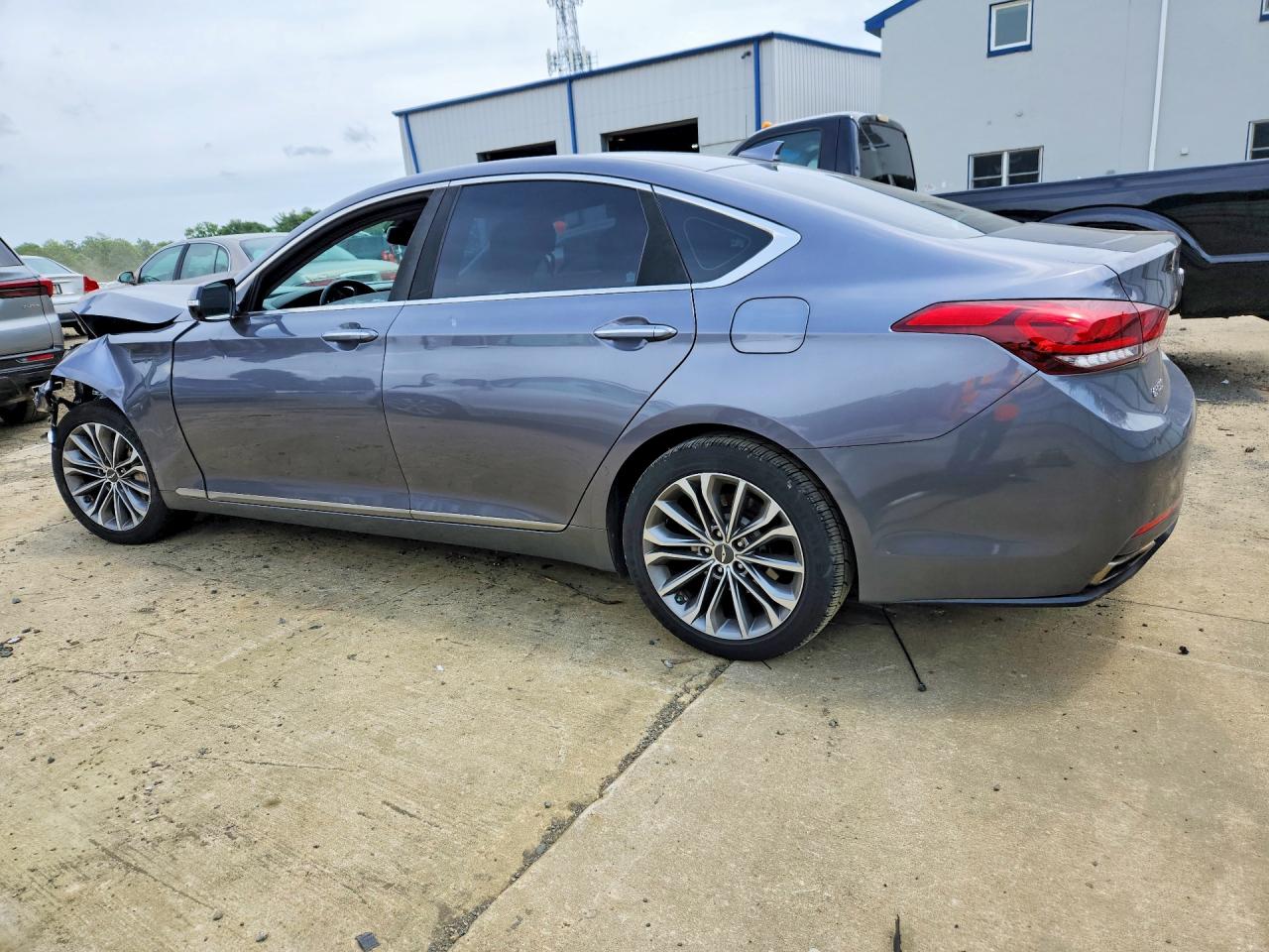 2015 Hyundai Genesis 3.8l Gray vin: KMHGN4JE1FU040425