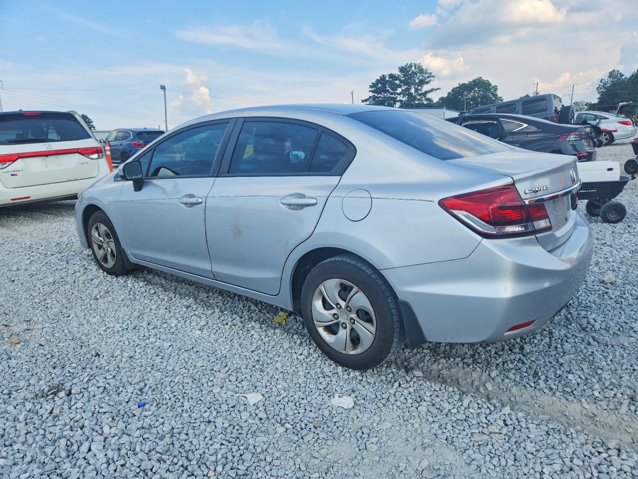 2014 Honda Civic Lx Silver vin: 2HGFB2F52EH503519