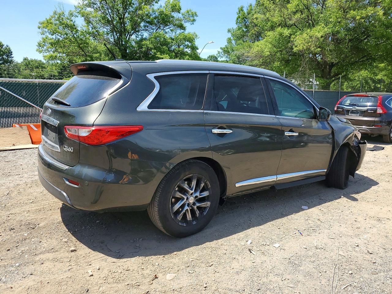 2014 Infiniti Qx60 Base Gray vin: 5N1AL0MM6EC532394