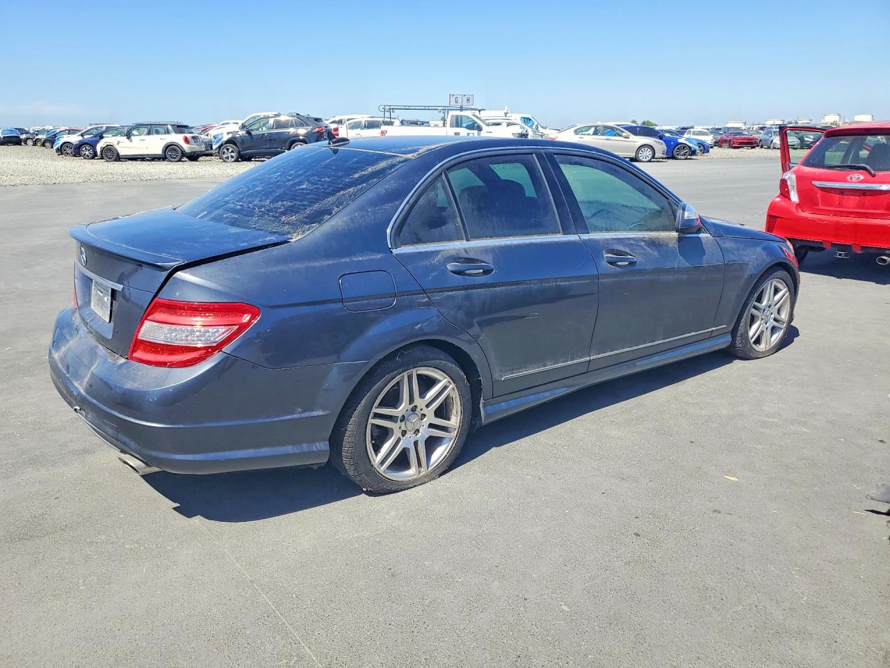 2008 Mercedes-benz C 350 Gray vin: WDDGF56X58F116307