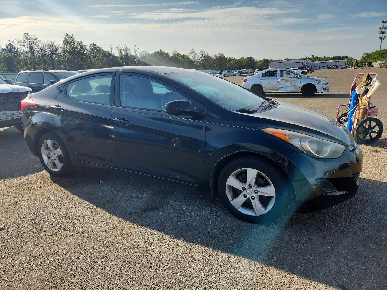 2011 Hyundai Elantra Gls Black vin: KMHDH4AEXBU089305