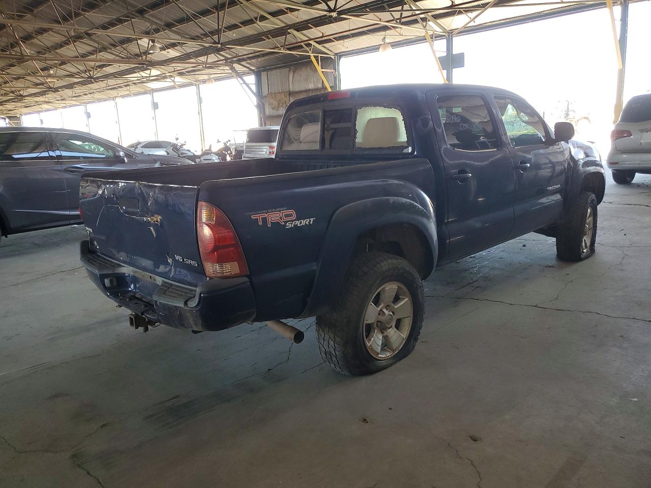 2005 Toyota Tacoma Double Cab Blue vin: 5TELU42NX5Z103015