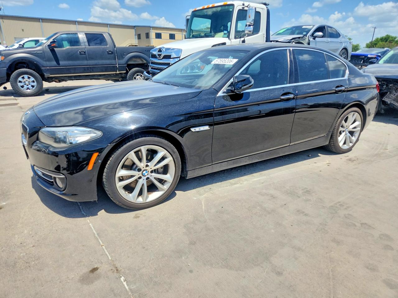 2014 Bmw 535 D Black vin: WBAXA5C58ED690352