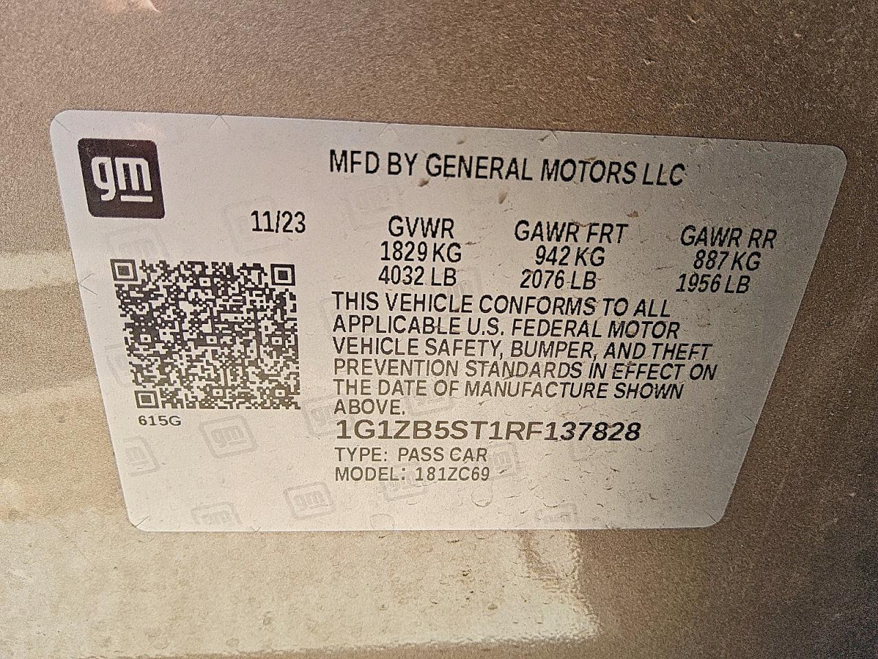 2024 Chevrolet Malibu Ls Золотой vin: 1G1ZB5ST1RF137828