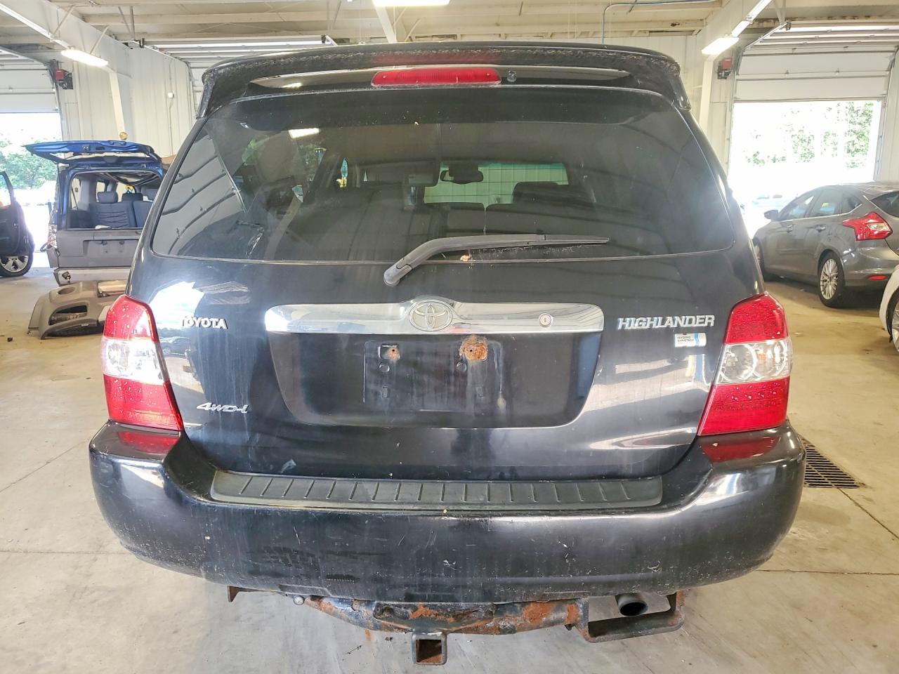 2006 Toyota Highlander Hybrid Black vin: JTEEW21A260015109