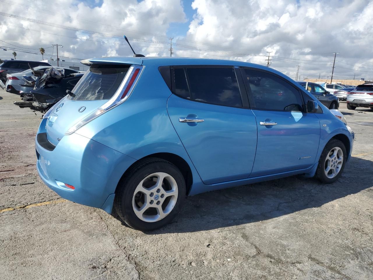 2011 Nissan Leaf Sv Синий vin: JN1AZ0CP5BT000888