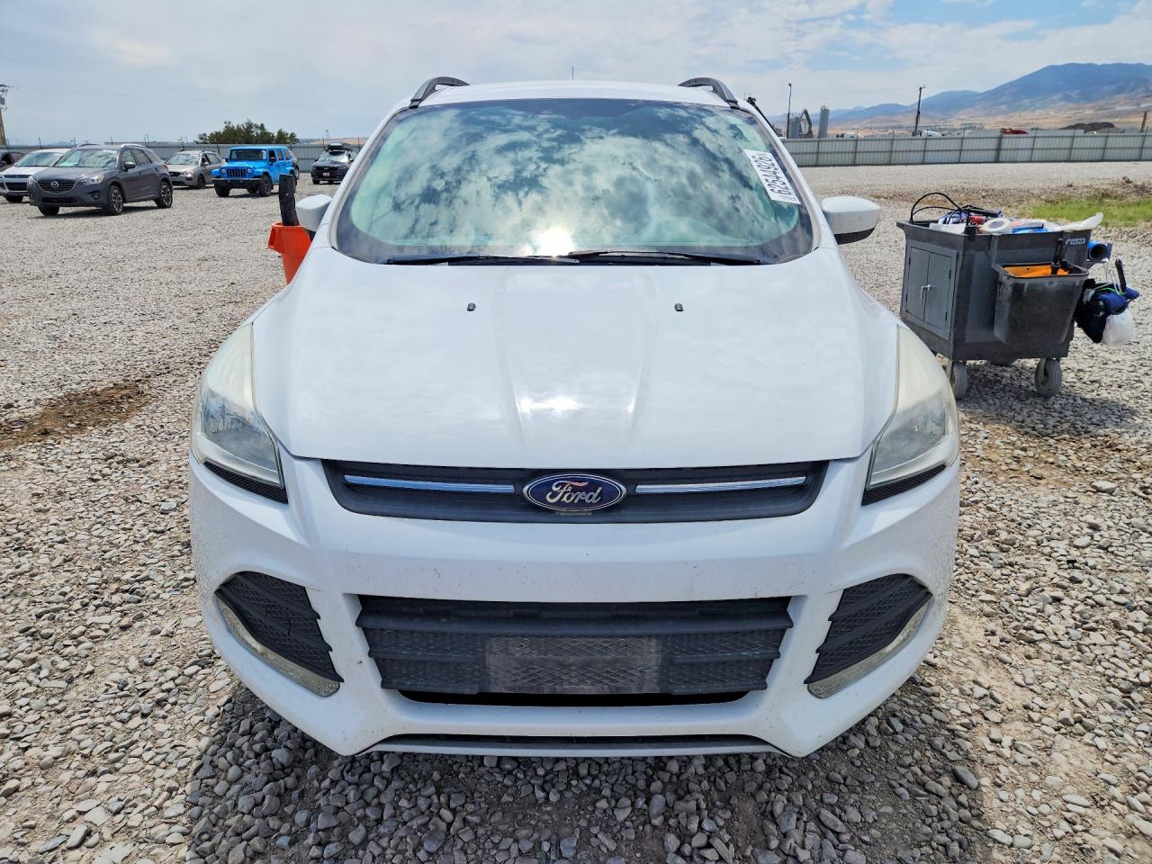 2014 Ford Escape Se White vin: 1FMCU0G98EUE53896