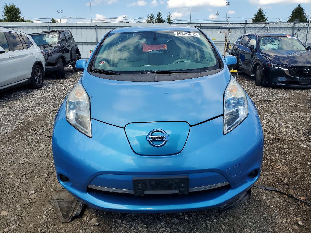 2012 Nissan Leaf Sv Blue vin: JN1AZ0CP2CT023871