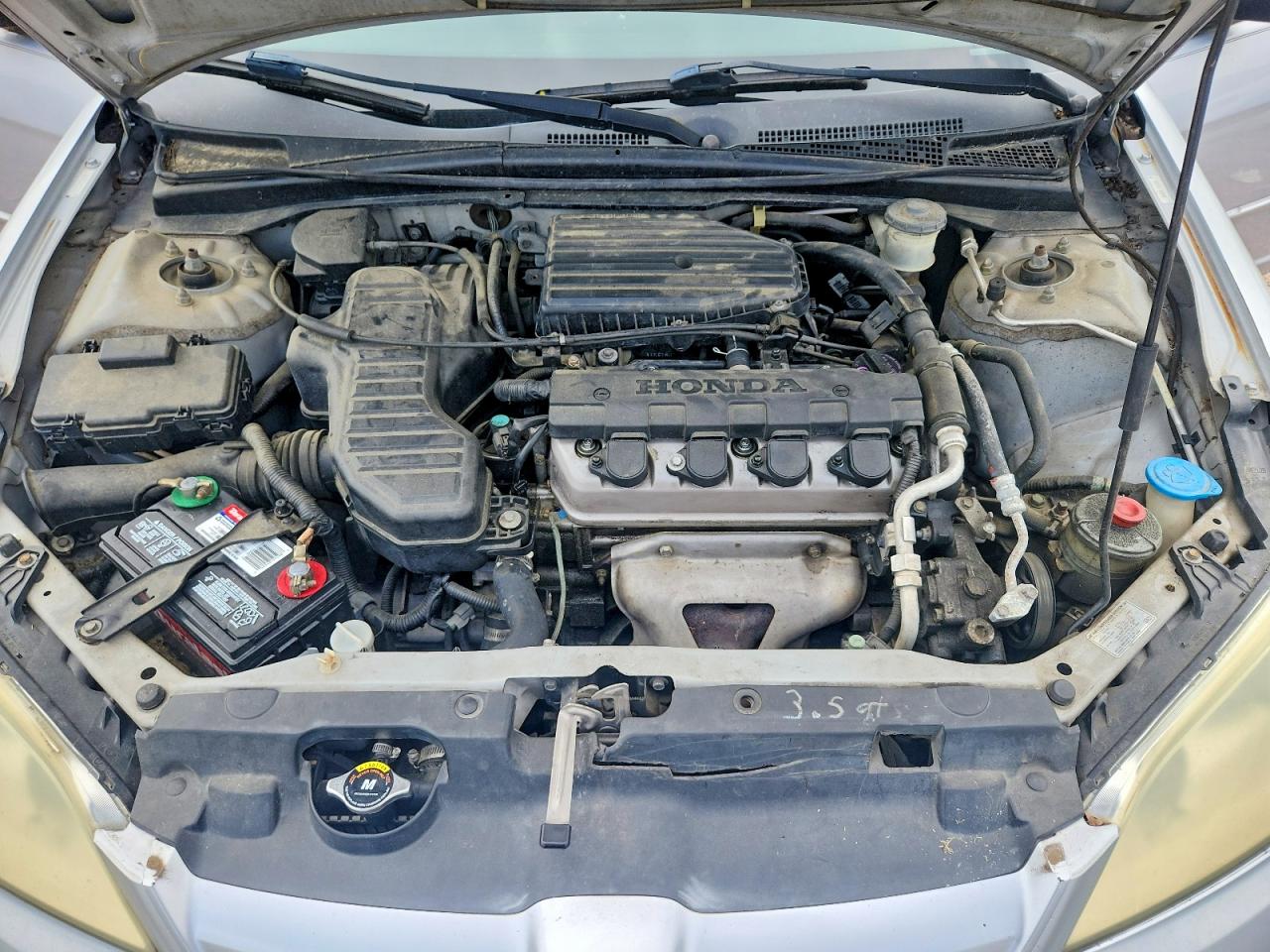 2005 Honda Civic Lx Silver vin: 1HGES16575L027700
