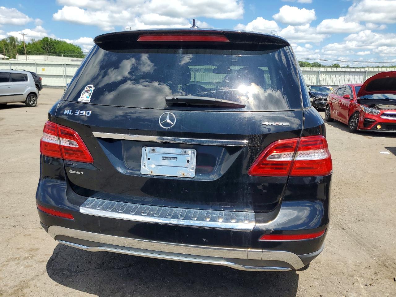 2012 Mercedes-benz Ml 350 4matic Black vin: 4JGDA5HB8CA021478