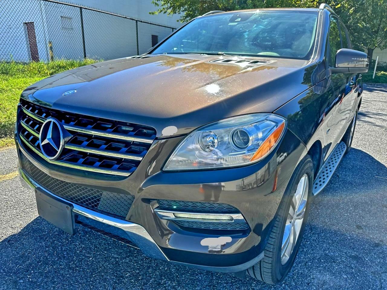 2012 Mercedes-benz Ml 350 4matic Brown vin: 4JGDA5HB2CA026708