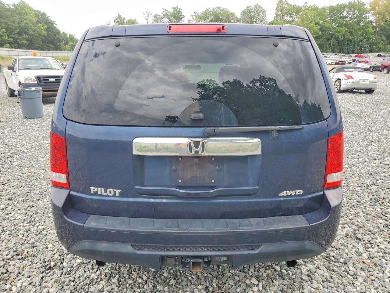 2012 Honda Pilot Lx Blue vin: 5FNYF4H28CB005449