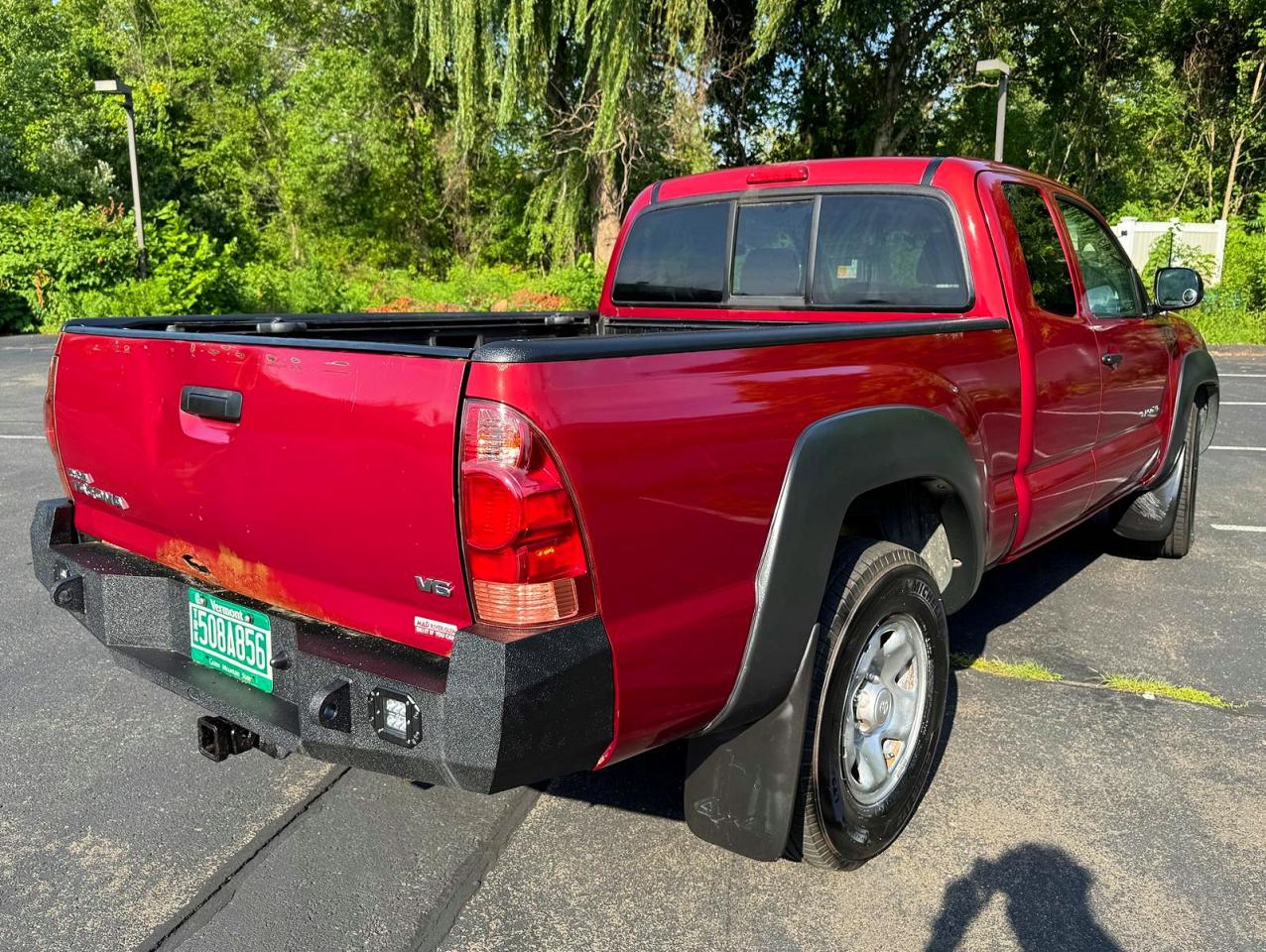 2008 Toyota Tacoma V6 Red vin: 5TEUU42N88Z487630
