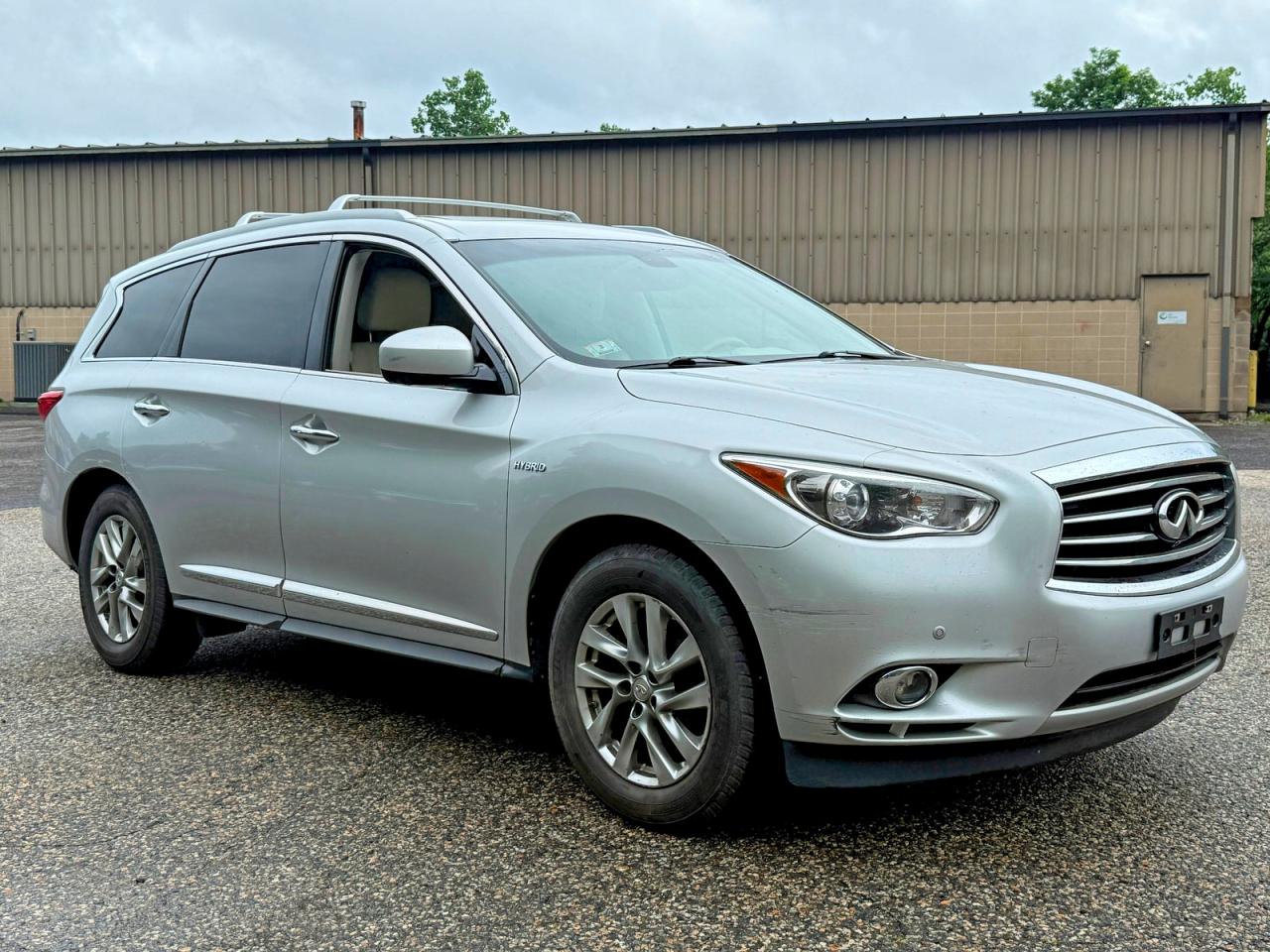 2014 Infiniti Qx60 Hybrid Silver vin: 5N1CL0MMXEC512657