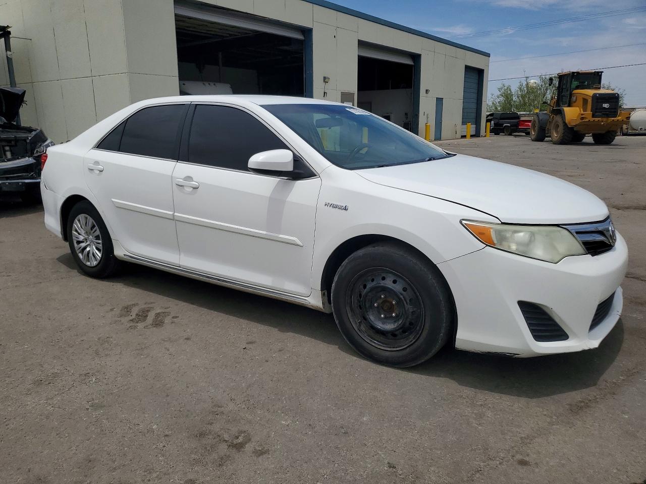 2014 Toyota Camry Hybrid Le White vin: 4T1BD1FK4EU108483