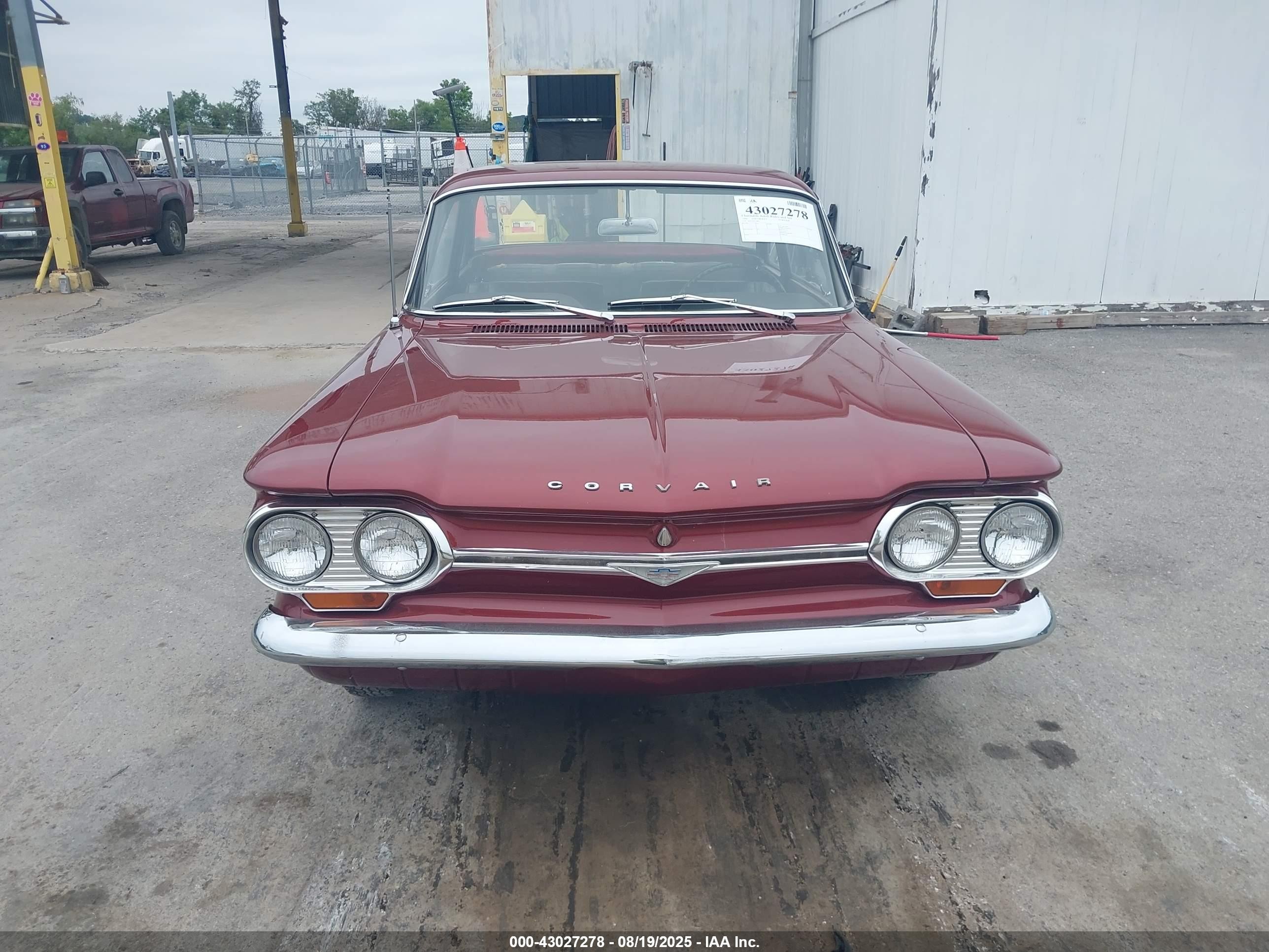 1964 Chevrolet Corvair   Красный vin: 40927W252823     