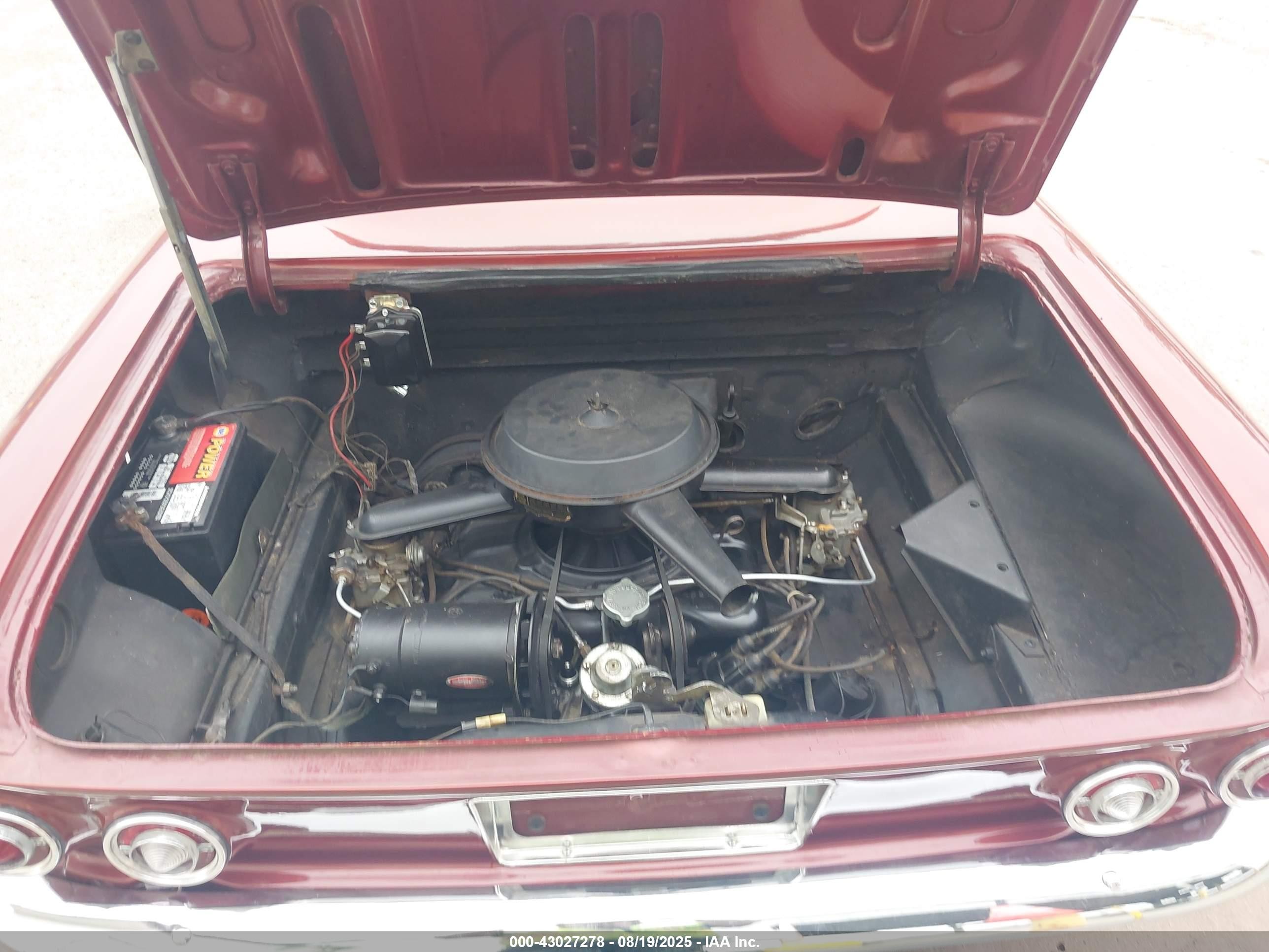 1964 Chevrolet Corvair   Красный vin: 40927W252823     
