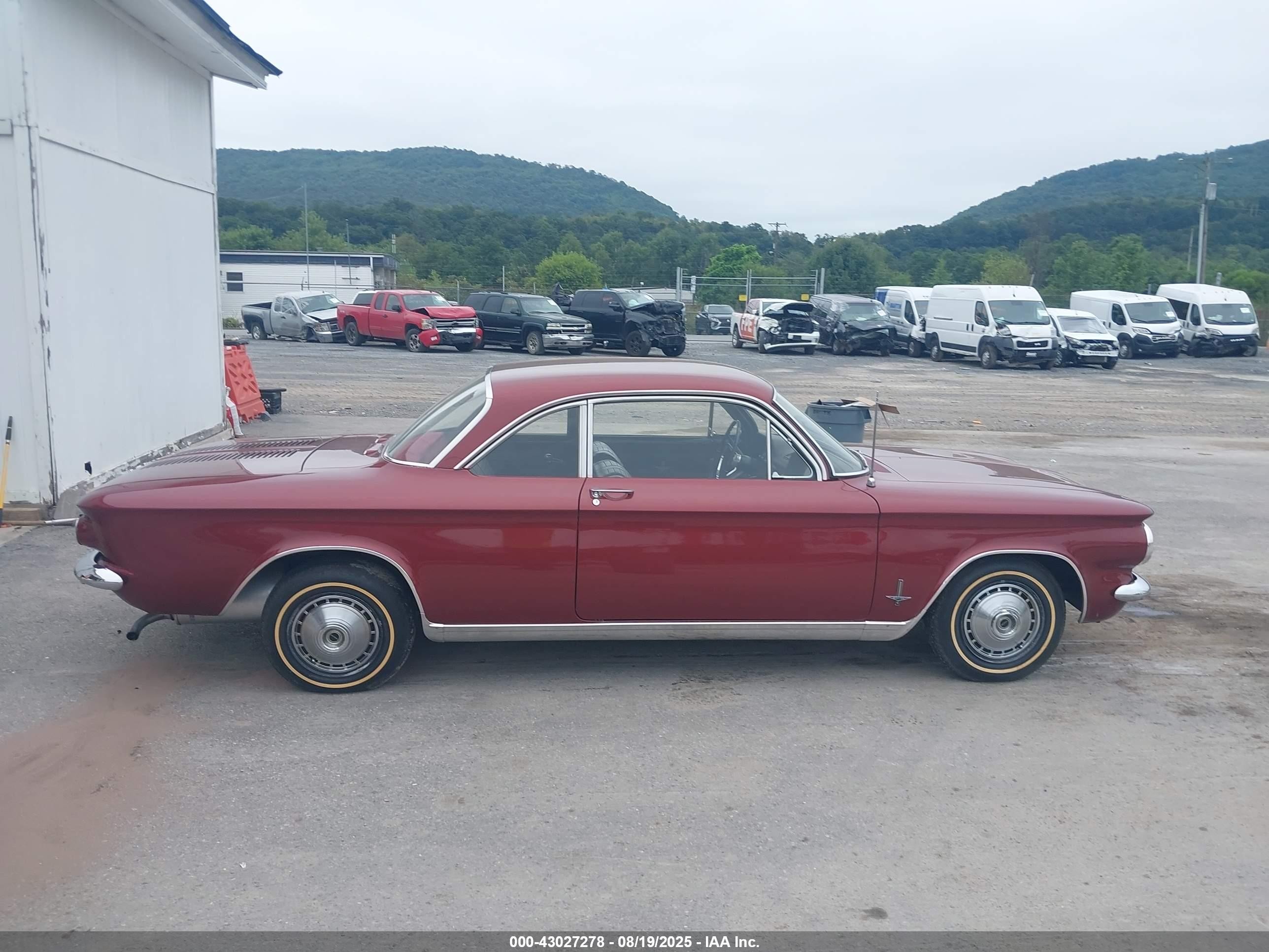 1964 Chevrolet Corvair   Красный vin: 40927W252823     