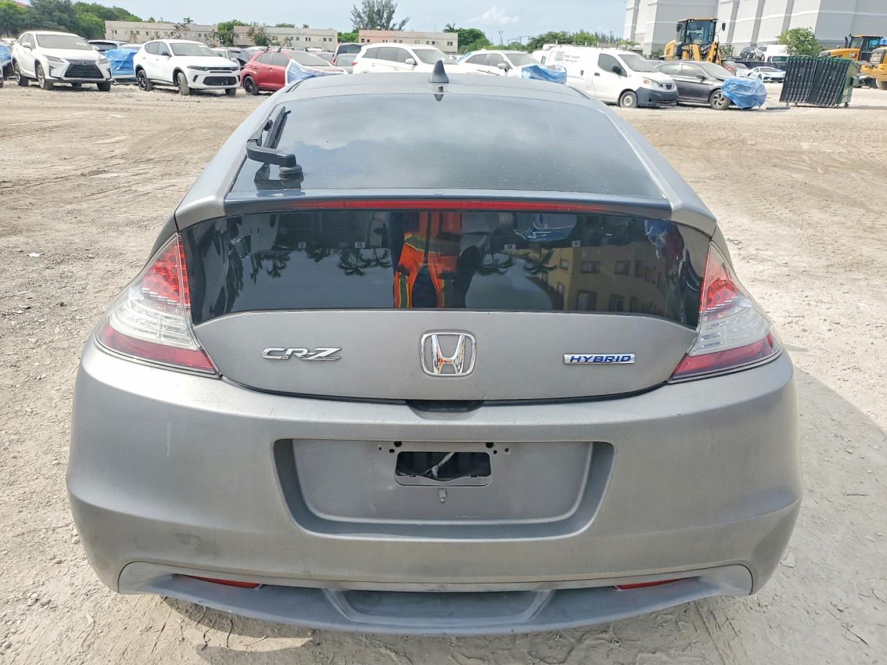 2011 Honda Cr-z Ex Gray vin: JHMZF1D65BS014864