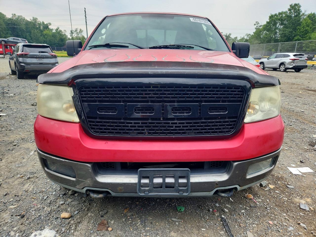 2004 Ford F150 Красный vin: 1FTPX04574KD73479